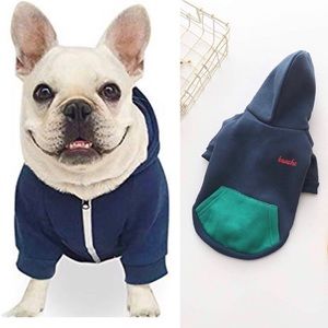 Beache Holic Doggie Blue zip up hooded sweatshirt